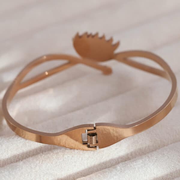 Mystic Eye Rose Gold Charm Kada - Image 2