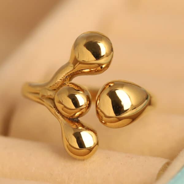 Organic Bloom Gold Ring