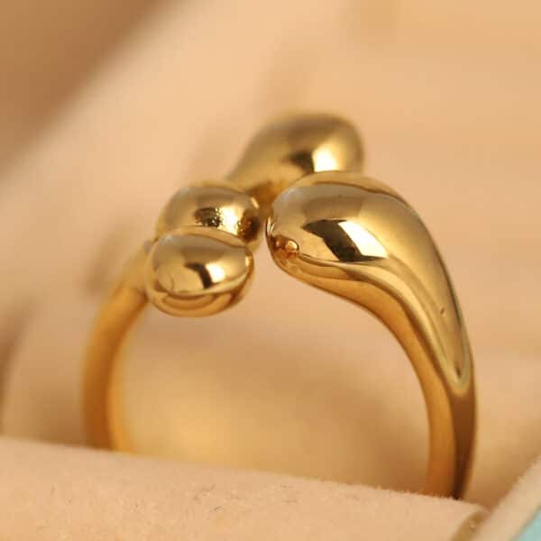 Organic Bloom Gold Ring - Image 3