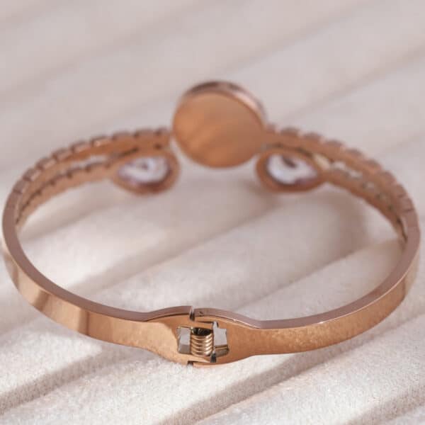 Rose Gold Sapphire & Diamond Centerpiece Bracelet - Image 3