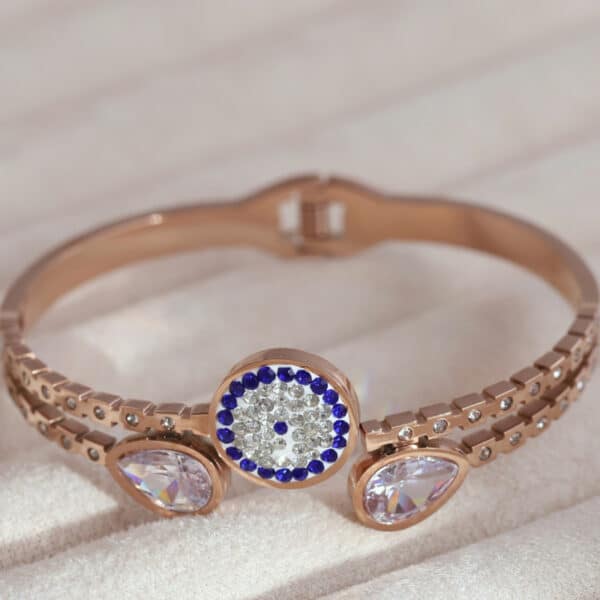 Rose Gold Sapphire & Diamond Centerpiece Bracelet