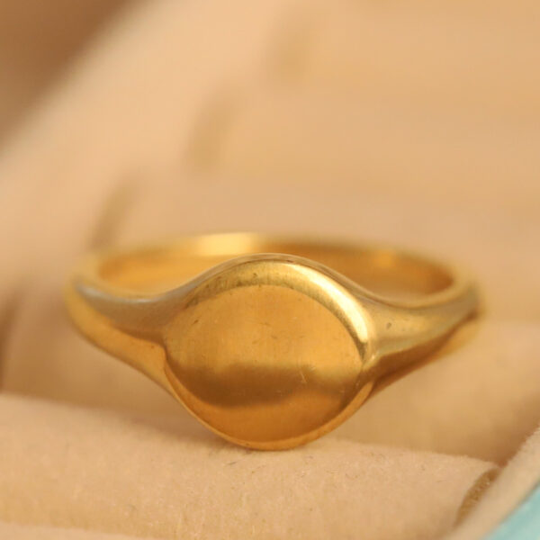 Serene Orb Gold Ring