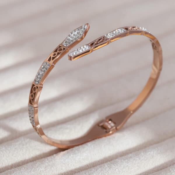 Serpentis Gleam Rose-Gold Kada - Image 3