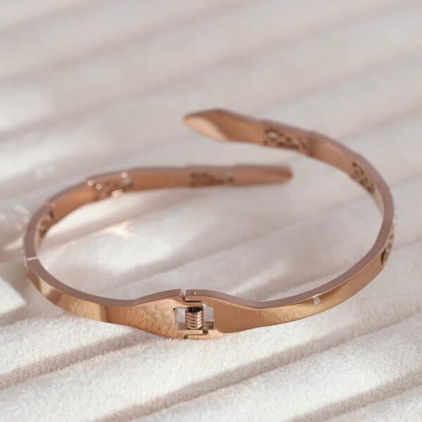 Serpentis Gleam Rose-Gold Kada - Image 2