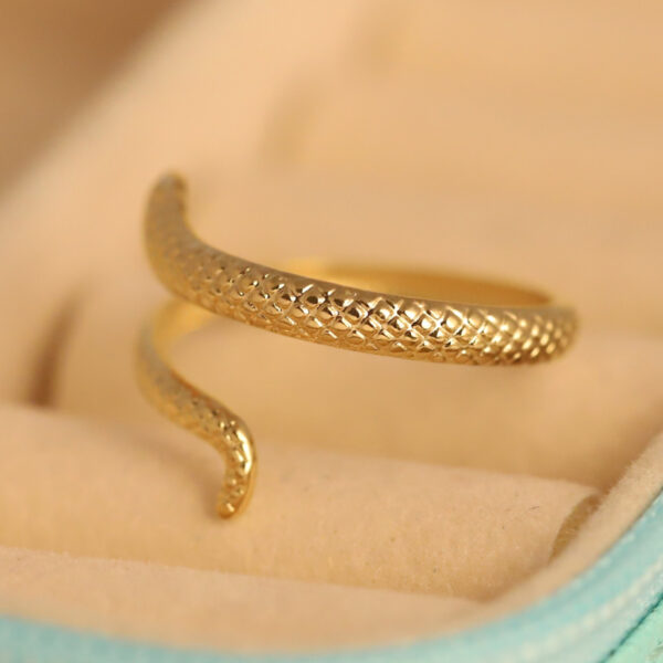 Serpent's Embrace Gold Ring - Image 3