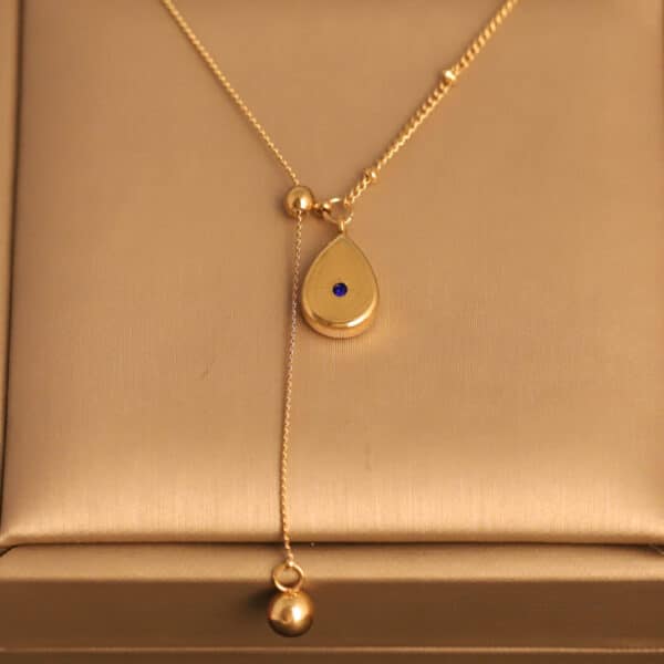 Teardrop Serenity Pendant Necklace
