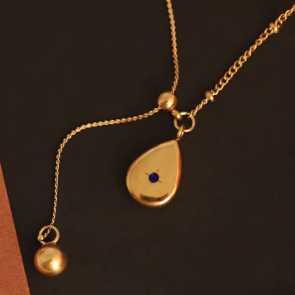Teardrop Serenity Pendant Necklace