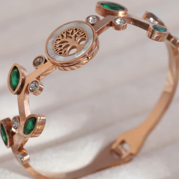 Tree of Life Emerald Bracelet - Image 2