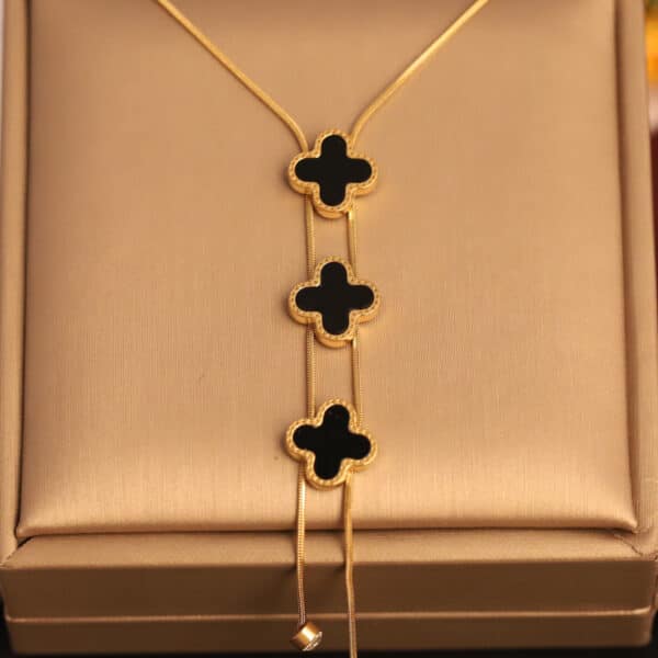 Triple Cross Elegance Pendant Necklace